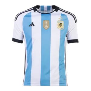 Camisa Oficial Argentina 2022 Home Patch Campeão do Mundo Torcedor
